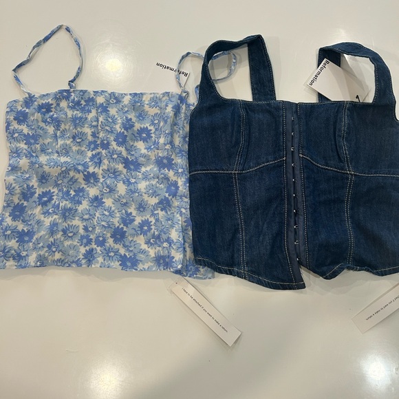 NWT • Bundle of blue reformation tops - size 0